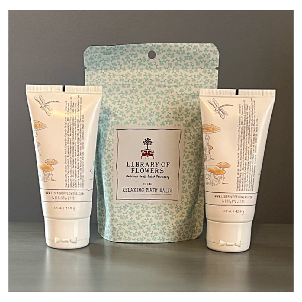 WILLOW and WATER Library of Flowers MARGOT ELENA; Bath Salts & Travel Handcreme - Picture 3 of 10